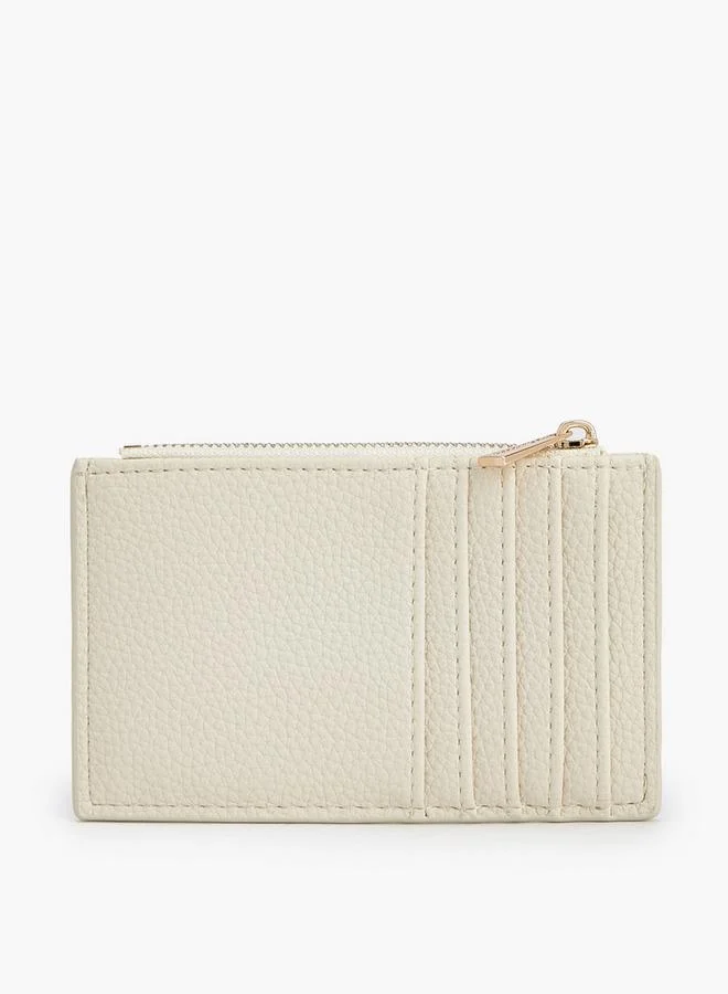 Flora Bella By Shoexpress CREAM Card Holder With Coin Pocket for Women | Best Price UAE